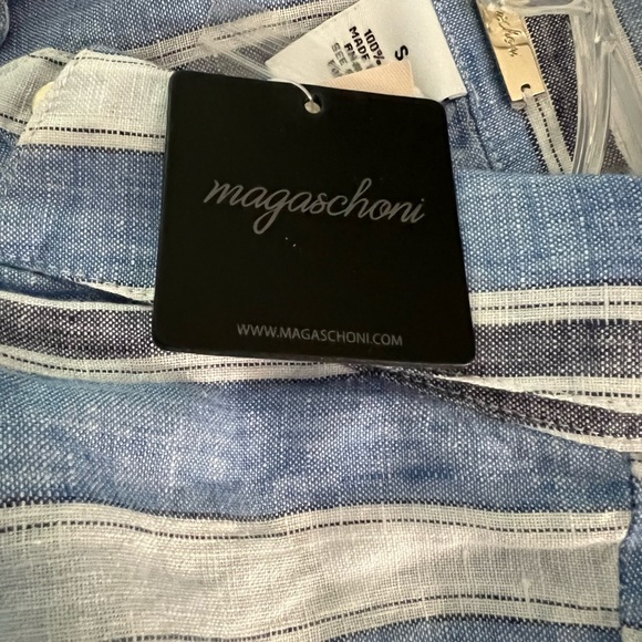 Magaschoni Linen Shirt MIDI Dress - Picture 9 of 10